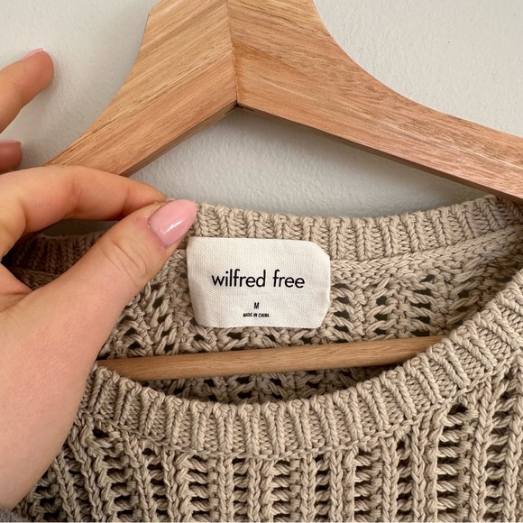 Aritzia Wilfred Free Afterglow Sweater Mullein Size M - Picture 7 of 7
